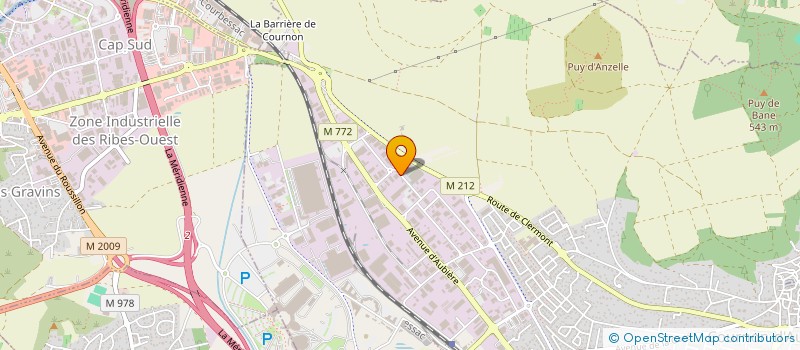 localisation de l'entreprise TOP FERMETURES à COURNON-D'AUVERGNE