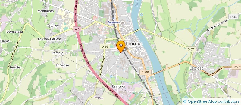 localisation de l'entreprise TOP FITNESS à TOURNUS