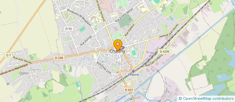 localisation de l'entreprise TOP FOOD  CHAUNY