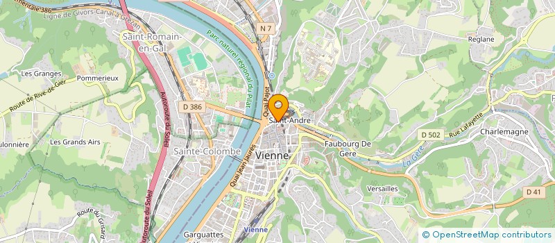 localisation de l'entreprise TOP FOOD  VIENNE