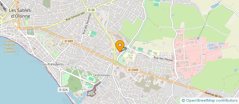 localisation de l'entreprise TOP FORM à LES SABLES D'OLONNE