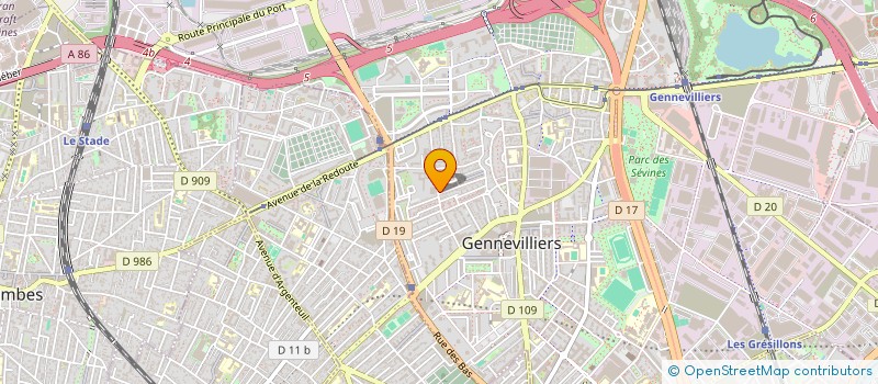 localisation de l'entreprise TOP FORMATION HYGIENE QUALITE SECURITE à GENNEVILLIERS