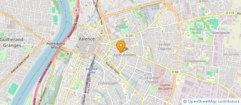 localisation de l'entreprise TOP FORME à VALENCE