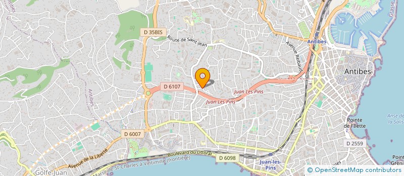 localisation de l'entreprise TOP.FR à ANTIBES