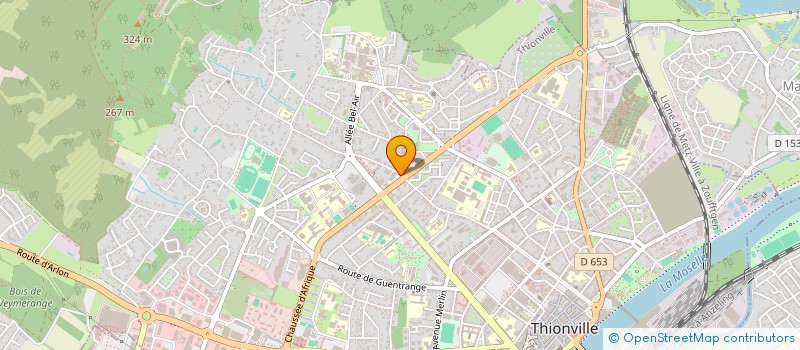 localisation de l'entreprise TOP FRUITS à THIONVILLE
