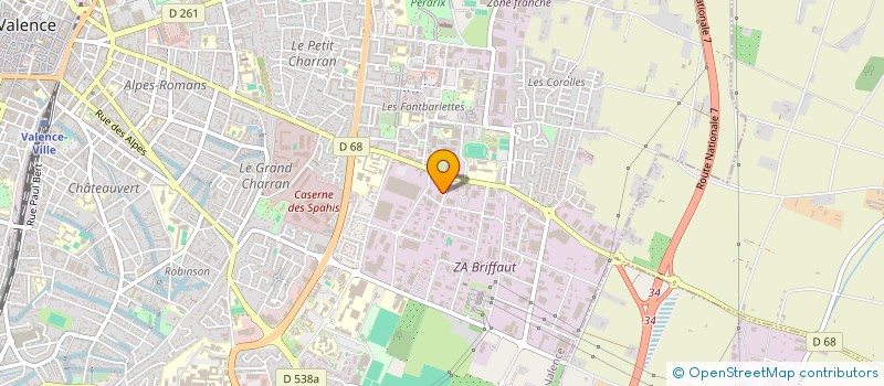 localisation de l'entreprise TOP GARAGE 26  VALENCE