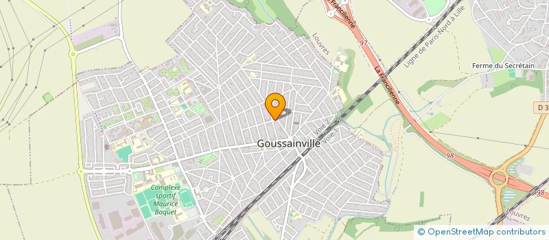 localisation de l'entreprise TOP GARDIENNAGE SECURITE à GOUSSAINVILLE