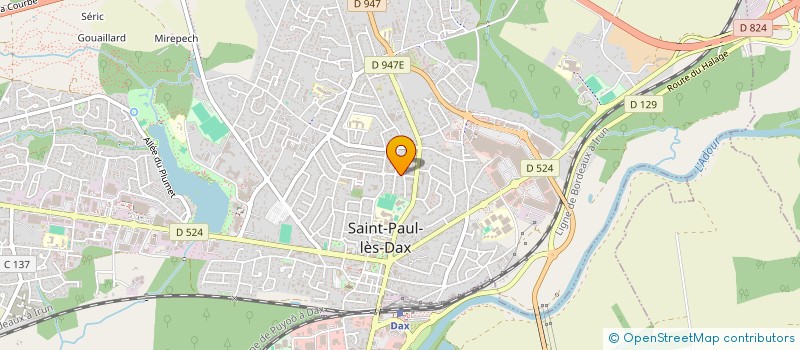 localisation de l'entreprise TOP GEL  ST-PAUL-LES-DAX