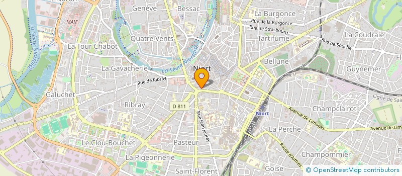 localisation de l'entreprise TOP GUN à NIORT