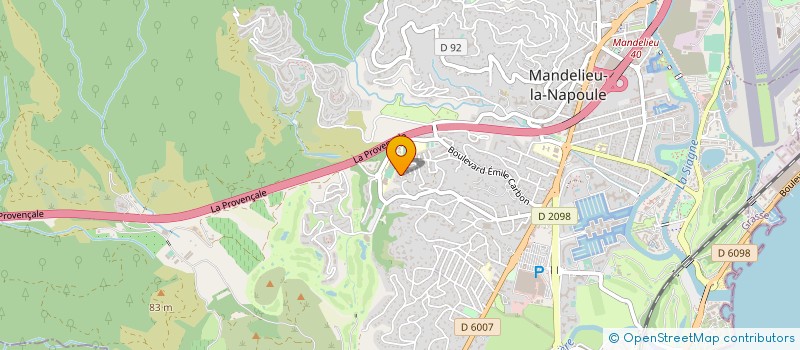 localisation de l'entreprise TOP HABITAT  MANDELIEU-LA-NAPOULE