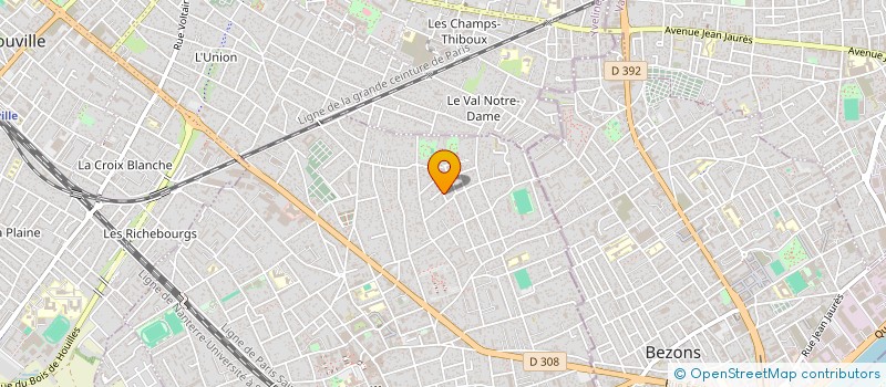 localisation de l'entreprise TOP HABITAT  HOUILLES