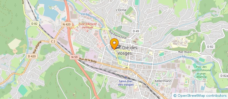localisation de l'entreprise TOP IMMO à SAINT-DIE-DES-VOSGES
