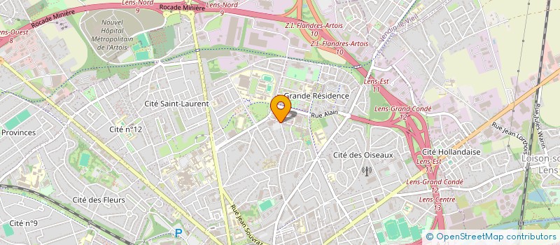 localisation de l'entreprise TOP INFIRMIERS  LENS