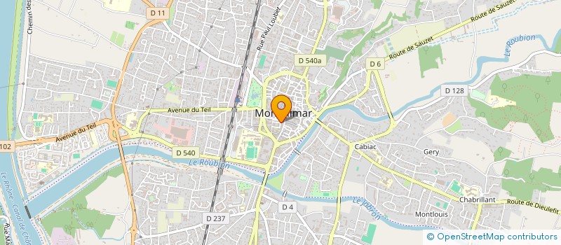 localisation de l'entreprise TOP INFO SERVICES à MONTELIMAR