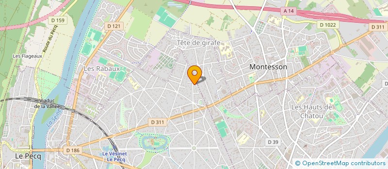 localisation de l'entreprise TOP-INFRA  LE VESINET