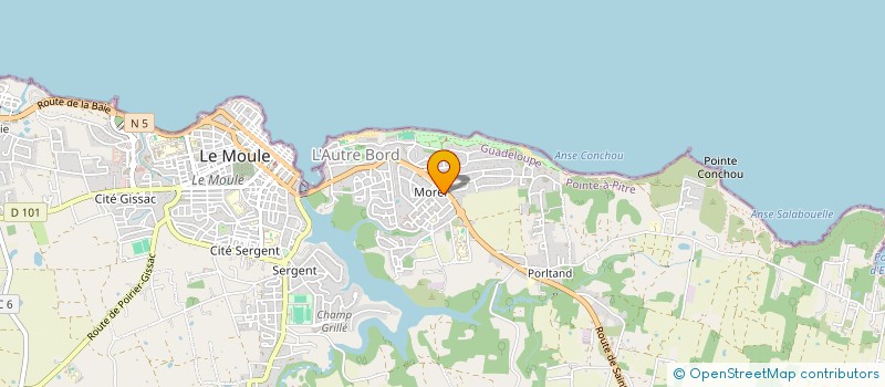 localisation de l'entreprise TOP INVEST à LE MOULE