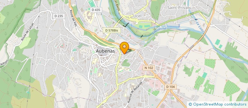 localisation de l'entreprise TOP JURIS à AUBENAS