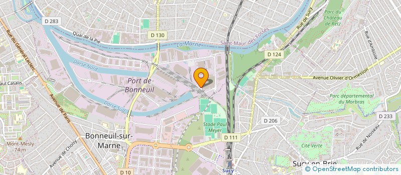 localisation de l'entreprise TOP LAQUE à BONNEUIL-SUR-MARNE