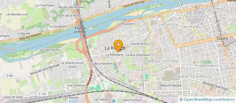 localisation de l'entreprise TOP LAVERIE 37 à LA RICHE