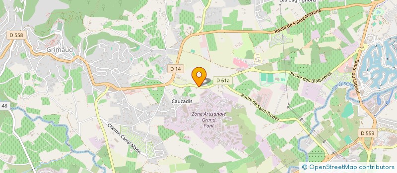 localisation de l'entreprise TOP LOGISTIQUE VIGNOBLE à GRIMAUD