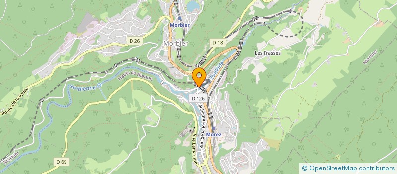 localisation de l'entreprise TOP LUNETTES à HAUTS DE BIENNE