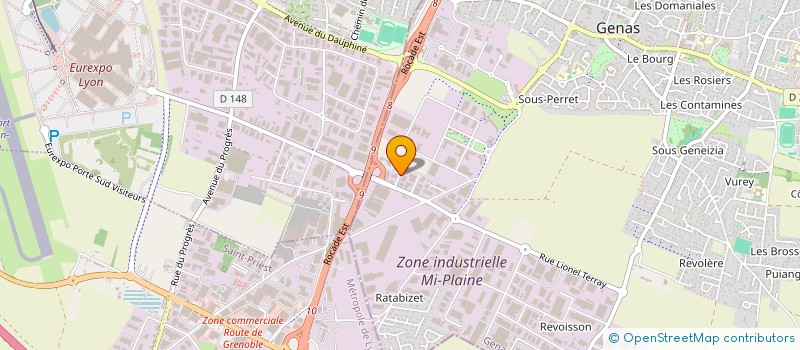 localisation de l'entreprise TOP MANUT à GENAS