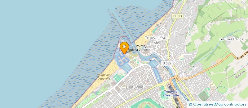 localisation de l'entreprise TOP MARINE à DEAUVILLE