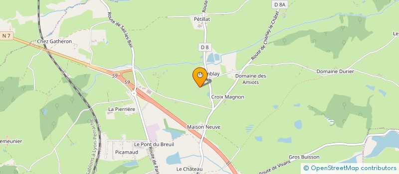 localisation de l'entreprise TOP MECA  LA PACAUDIERE