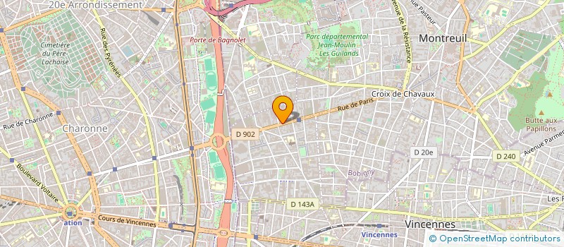 localisation de l'entreprise TOP-MODE à MONTREUIL