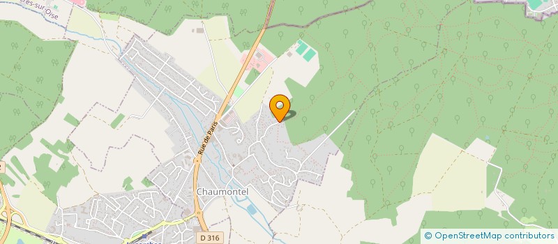 localisation de l'entreprise TOP MODELE  CHAUMONTEL