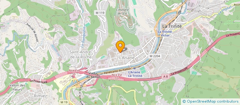 localisation de l'entreprise TOP NET à NICE