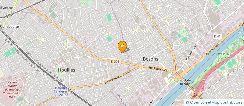 localisation de l'entreprise TOP-NET  HOUILLES