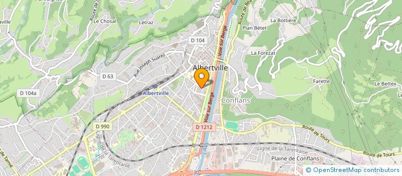 localisation de l'entreprise TOP-NETTOYAGE  ALBERTVILLE