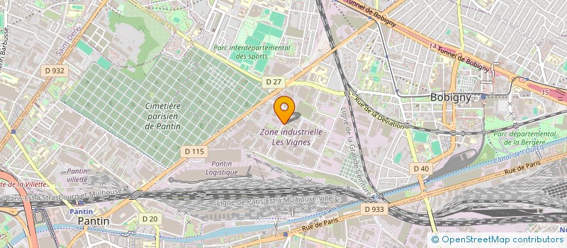 localisation de l'entreprise TOP OCCAS  BOBIGNY