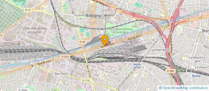 localisation de l'entreprise TOP OCCAS  BOBIGNY