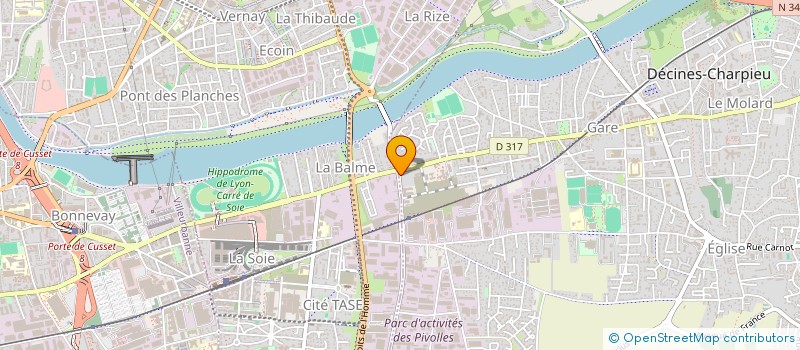 localisation de l'entreprise TOP OCCAZ  DECINES-CHARPIEU