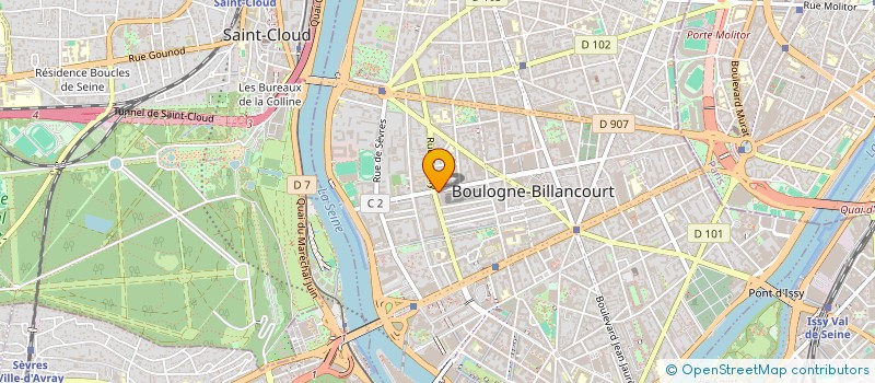 localisation de l'entreprise TOP OF CAB à BOULOGNE-BILLANCOURT