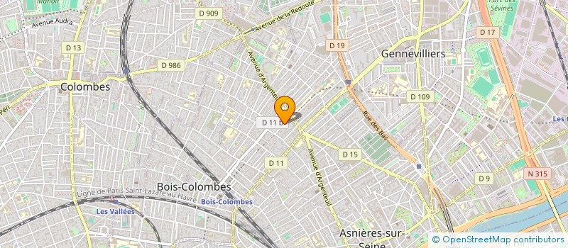 localisation de l'entreprise TOP ONE à BOIS-COLOMBES