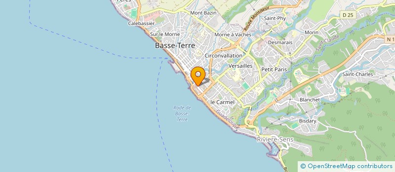 localisation de l'entreprise TOP ONE IMMO à BASSE-TERRE