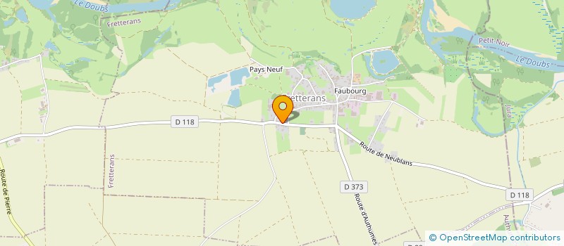 localisation de l'entreprise TOP PAYSAGE  FRETTERANS