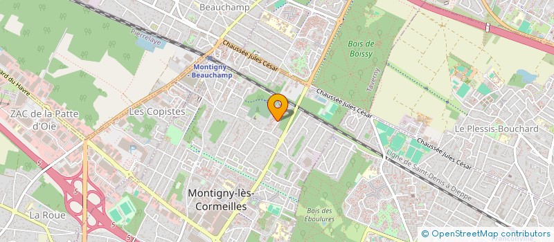 localisation de l'entreprise TOP PEINTURE  MONTIGNY-LES-CORMEILLES