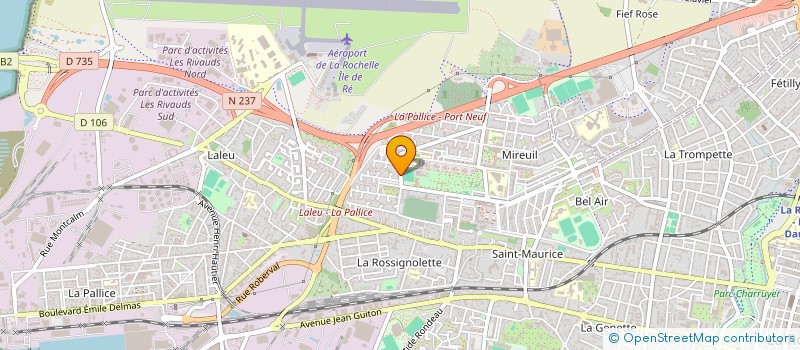 localisation de l'entreprise TOP PEINTURE  LA ROCHELLE