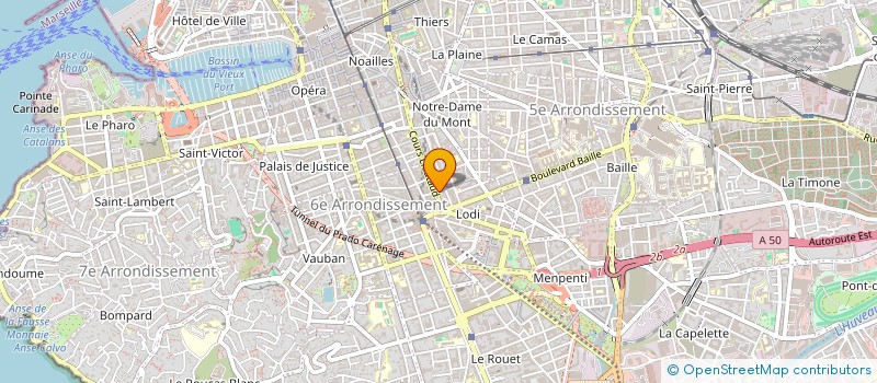 localisation de l'entreprise TOP PEINTURE à MARSEILLE