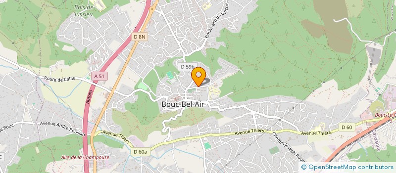 localisation de l'entreprise TOP PEINTURE H.K. à BOUC-BEL-AIR