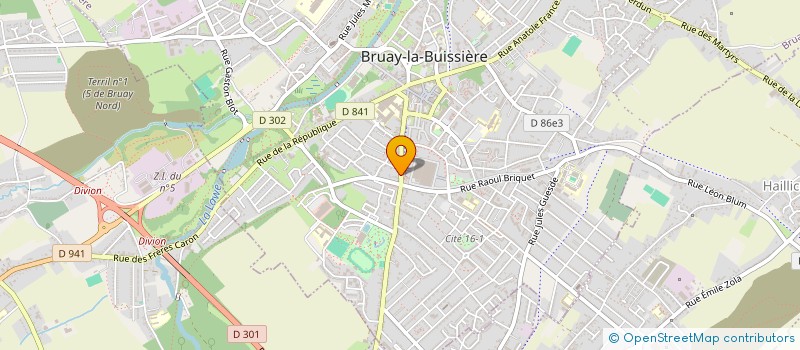 localisation de l'entreprise TOP PIZZA à BRUAY-LA-BUISSIERE