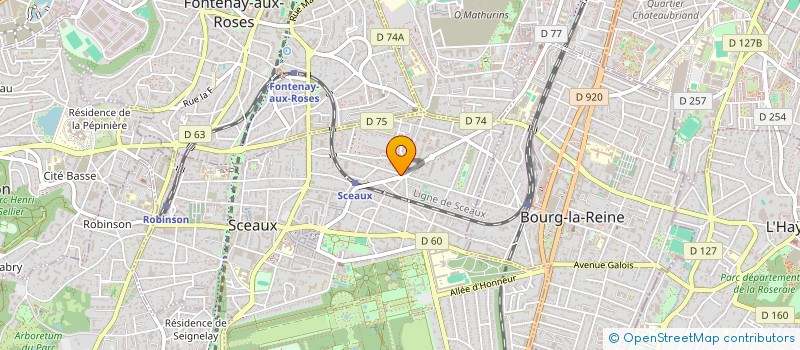 localisation de l'entreprise TOP PIZZA à SCEAUX