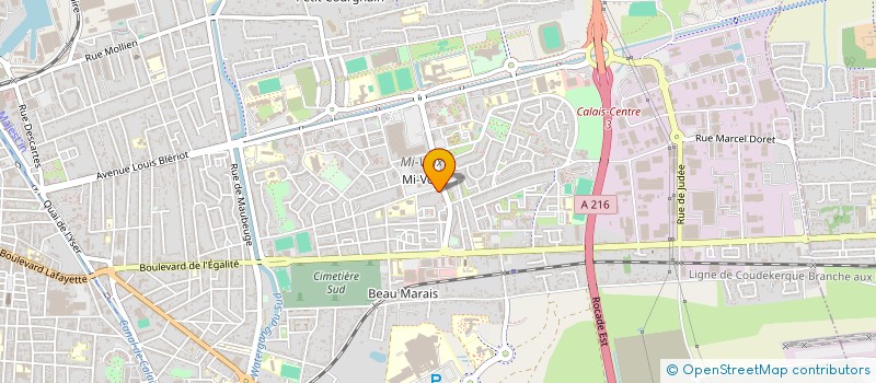 localisation de l'entreprise TOP PIZZA  CALAIS