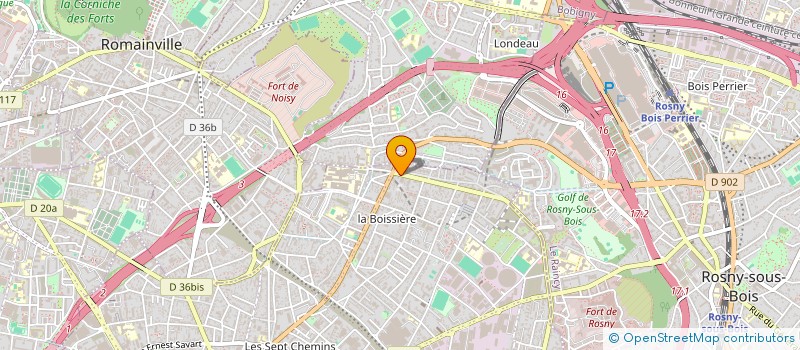localisation de l'entreprise TOP PIZZA LA BOISSIERE à MONTREUIL