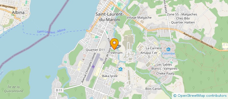 localisation de l'entreprise TOP PLOMBERIE GUYANE à SAINT-LAURENT-DU-MARONI