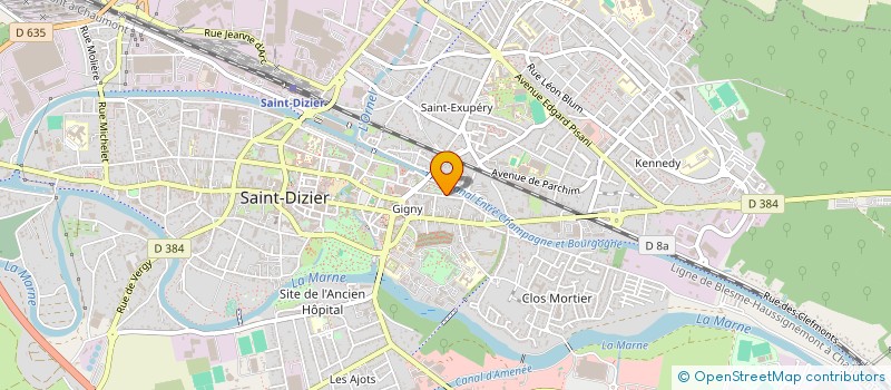 localisation de l'entreprise TOP PNEUS 52 à SAINT-DIZIER